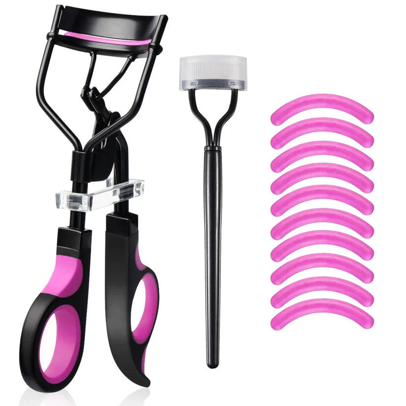 Eyelash Curlers Eyebrow Brush Kit for Women w Lash Curler
