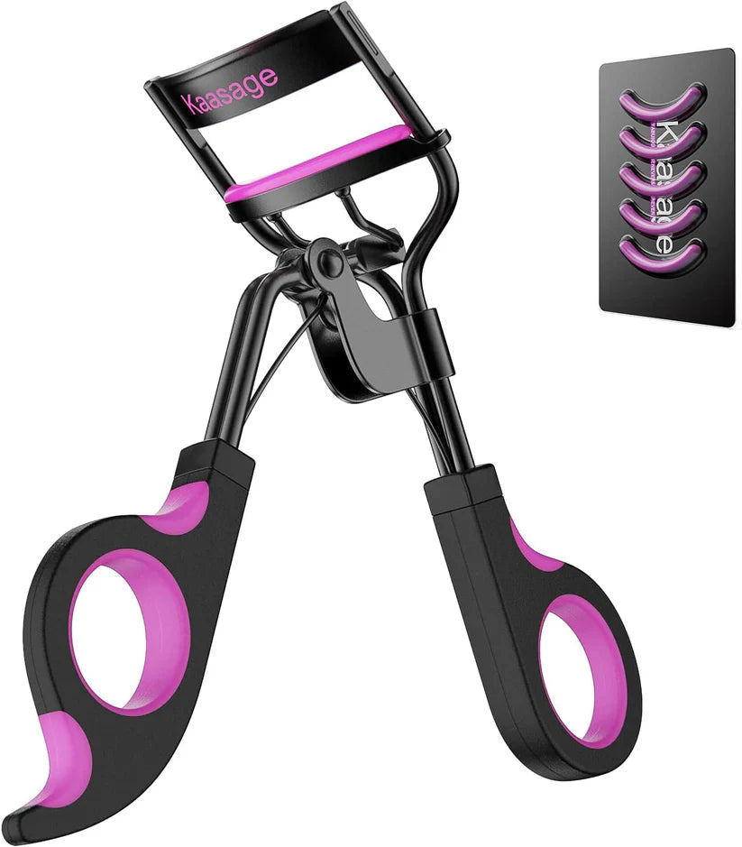 Kaasage Eyelash Curler with Pads, Lash Curler with 5 Extra Silicone Replacement Pads