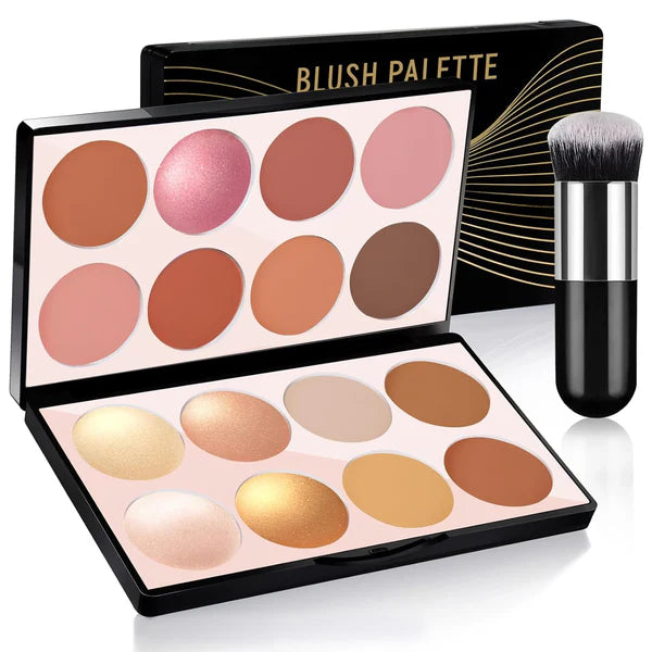 16 Colors Blush Contour Highlighter Makeup Palette